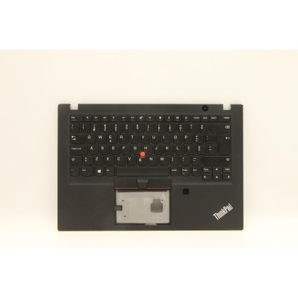 Lenovo 5M10V16749 Palmrest Top Case con tastiera, Portoghese, nero, Lettore di impronte digitali
