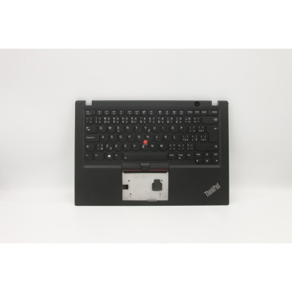 Lenovo 5M10V16783 Palmrest Top Case con tastiera, Ceco/Slovacco, nero, Retroilluminazione, UK