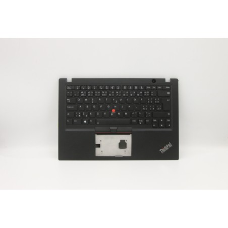 Lenovo 5M10V16783 Palmrest Top Case con tastiera, Ceco/Slovacco, nero, Retroilluminazione, UK