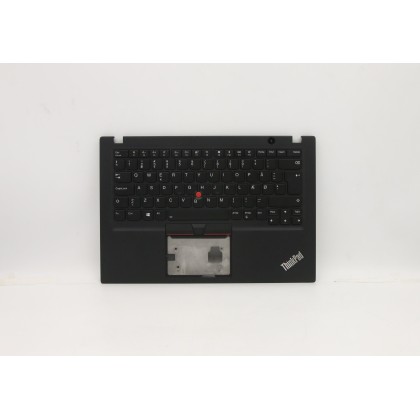 Lenovo 5M10V16786 Palmrest Top Case con tastiera, Danese, nero, Retroilluminazione, Senza lettore di impronte digitali, UK