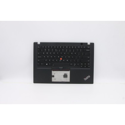 Lenovo 5M10V16791 Palmrest Top Case con tastiera, Inglese (Stati Uniti/Europa), Nero, Retroilluminazione