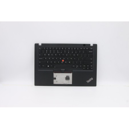 Lenovo 5M10V16791 Palmrest Top Case con tastiera, Inglese (Stati Uniti/Europa), Nero, Retroilluminazione