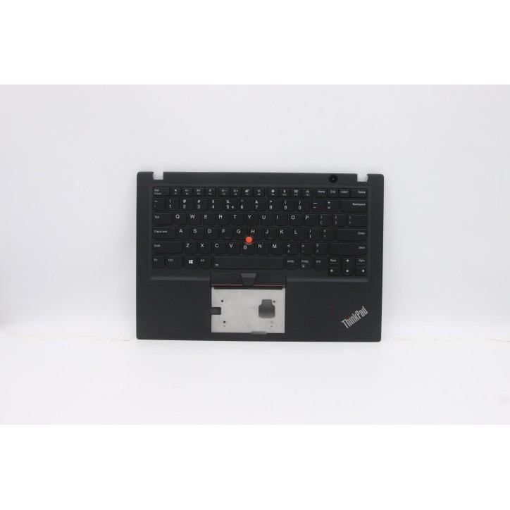 Lenovo 5M10V16791 Palmrest Top Case con tastiera, Inglese (Stati Uniti/Europa), Nero, Retroilluminazione