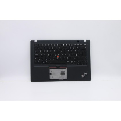 Lenovo 5M10V16804 Palmrest Top Case con tastiera, Ungherese, nero, Retroilluminazione, Senza lettore di impronte digitali