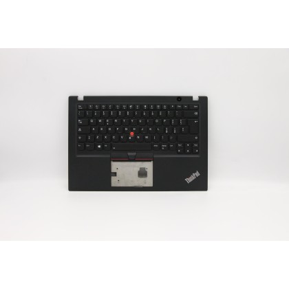 Lenovo 5M10V16810 Palmrest Top Case con tastiera, Italiano, Nero, Retroilluminazione