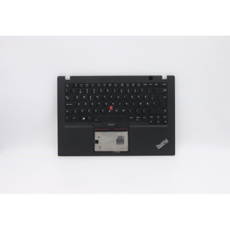 Lenovo 5M10V16817 Palmrest Top Case con tastiera, Norvegese, Nero, Retroilluminazione