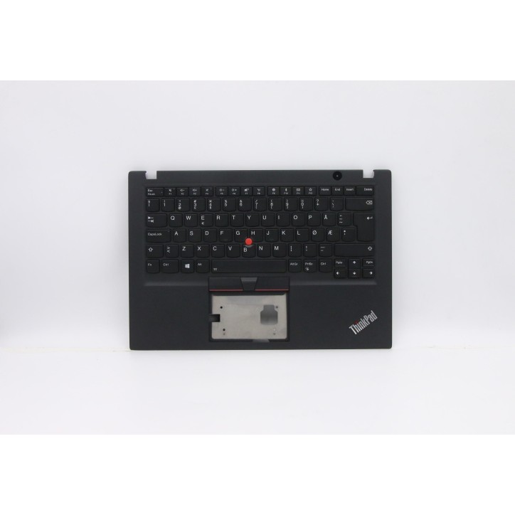 Lenovo 5M10V16817 Palmrest Top Case con tastiera, Norvegese, Nero, Retroilluminazione