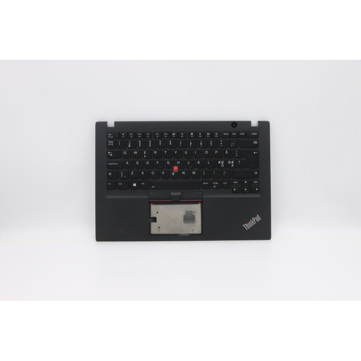 Lenovo 5M10V16819 Palmrest Top Case con tastiera, Europa del Nord, Nero, Retroilluminazione