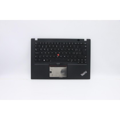 Lenovo 5M10V16831 Palmrest Top Case con tastiera, Svizzera, Nero, Retroilluminazione