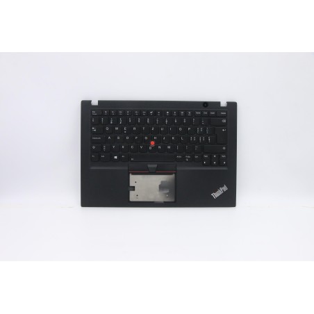 Lenovo 5M10V16831 Palmrest Top Case con tastiera, Svizzera, Nero, Retroilluminazione