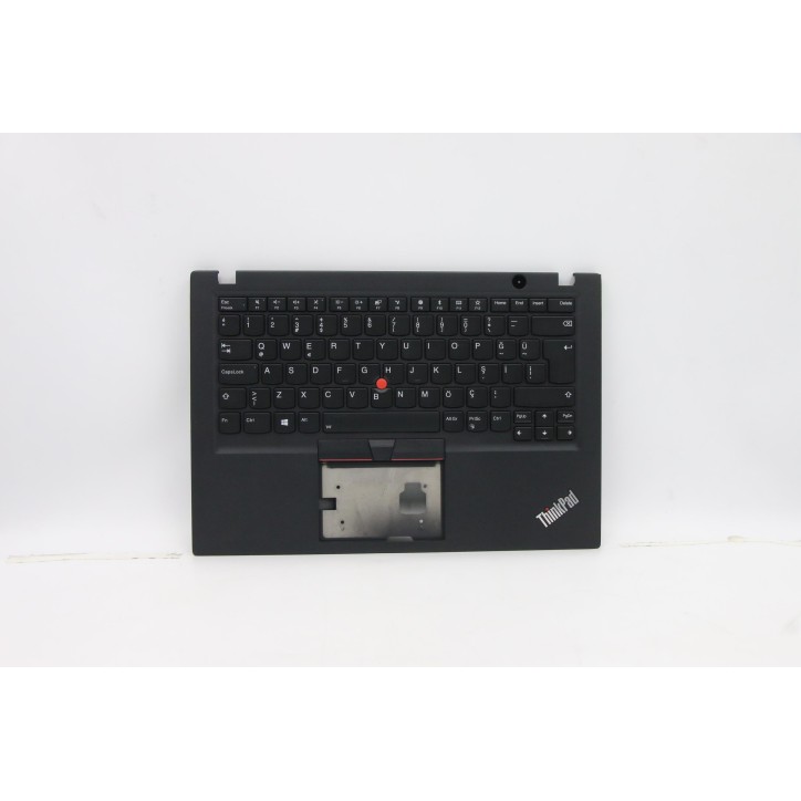 Lenovo 5M10V16837 Palmrest Top Case con tastiera, Turco, nero, Retroilluminazione, Senza lettore di impronte digitali