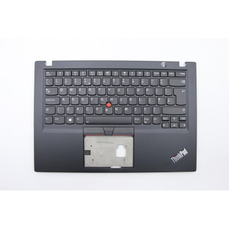 Lenovo 5M10V16841 Palmrest Top Case con tastiera, Inglese Regno Unito, Nero, Retroilluminazione