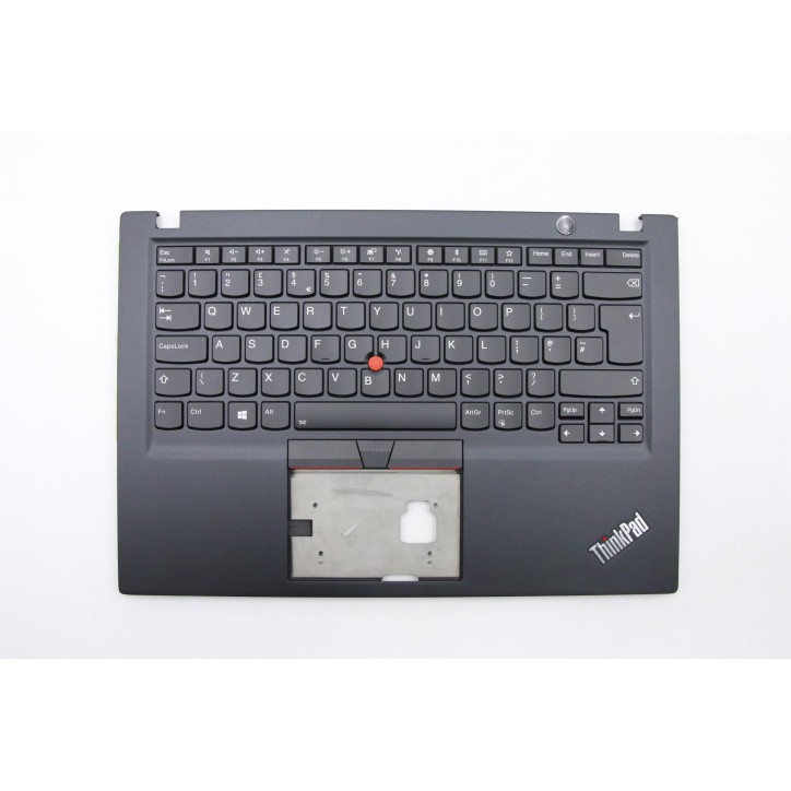 Lenovo 5M10V16841 Palmrest Top Case con tastiera, Inglese Regno Unito, Nero, Retroilluminazione