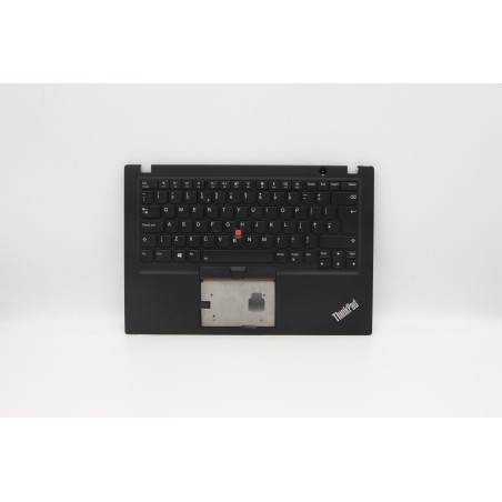 Lenovo 5M10V16842 Palmrest Top Case con tastiera, Inglese Regno Unito, nero, Retroilluminazione, Senza lettore di impronte digit