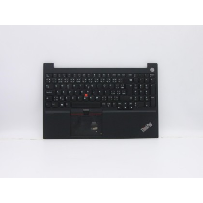 Lenovo 5M10V16877 Palmrest Top Case con tastiera, Ceco/Slovacco, nero, Senza retroilluminazione, UK