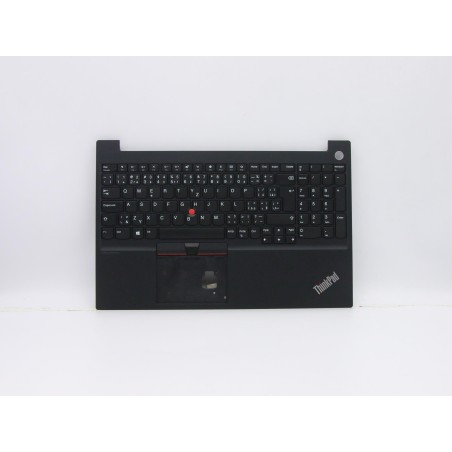 Lenovo 5M10V16877 Palmrest Top Case con tastiera, Ceco/Slovacco, nero, Senza retroilluminazione, UK