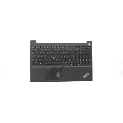 Lenovo 5M10V16899 Palmrest Top Case con tastiera, Belga, nero, Retroilluminazione, UK