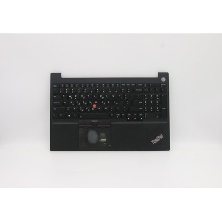Lenovo 5M10V16904 Palmrest Top Case con tastiera, Greco, Nero, Retroilluminazione
