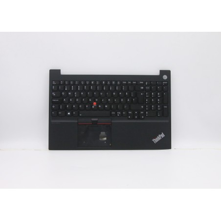 Lenovo 5M10V16913 Palmrest Top Case con tastiera, Svedese/finlandese, Nero, Retroilluminazione
