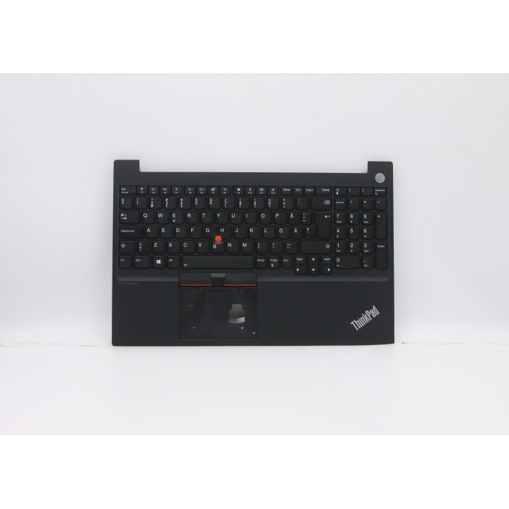 Lenovo 5M10V16913 Palmrest Top Case con tastiera, Svedese/finlandese, Nero, Retroilluminazione