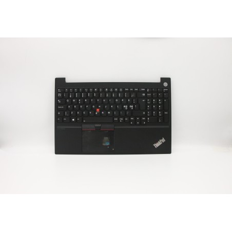Lenovo 5M10V16914 Palmrest Top Case con tastiera, Europa del Nord, Nero, Retroilluminazione