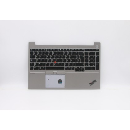 Lenovo 5M10V16933 Palmrest Top Case con tastiera, Belga, argento, UK