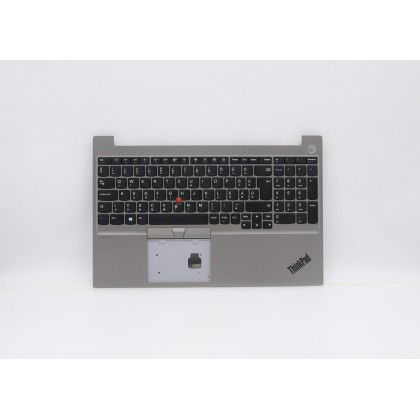 Lenovo 5M10V16939 C-Cover with keyboard, Hungarian, Silver, Non-Backlight, UK