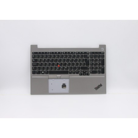 Lenovo 5M10V16939 C-Cover with keyboard, Hungarian, Silver, Non-Backlight, UK