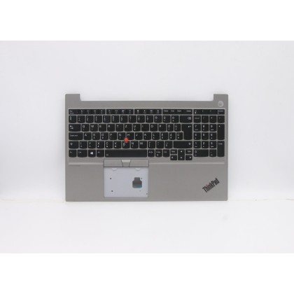Lenovo 5M10V16973 Palmrest Top Case con tastiera, Ungherese, Argento, Retroilluminazione