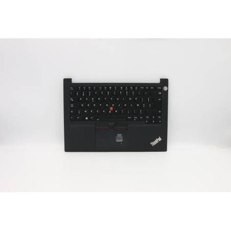 Lenovo 5M10V17042 Palmrest Top Case con tastiera, Belga, nero, Retroilluminazione, UK