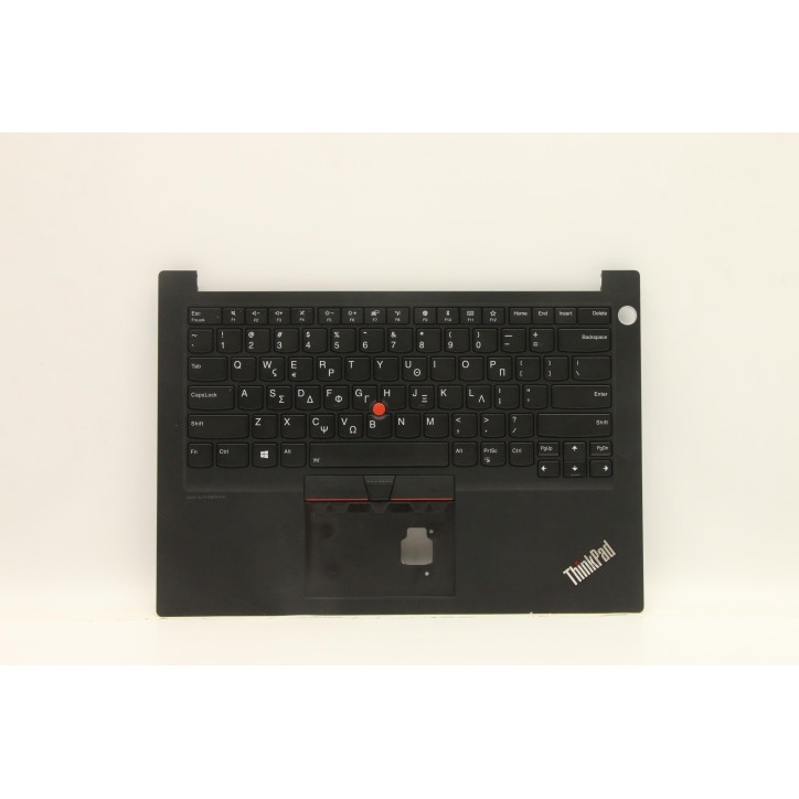 Lenovo 5M10V17047 Palmrest Top Case con tastiera, Greco, Nero, Retroilluminazione