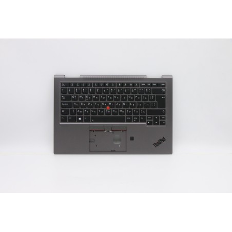 Lenovo 5M10V24841 Palmrest Top Case con tastiera, Bulgaro, grigio ferro, WLAN, UK