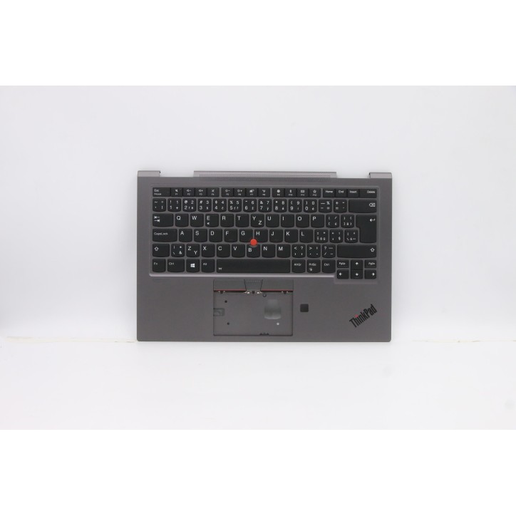 Lenovo 5M10V24843 Palmrest Top Case con tastiera, Ceco/Slovacco, grigio ferro, WLAN, UK