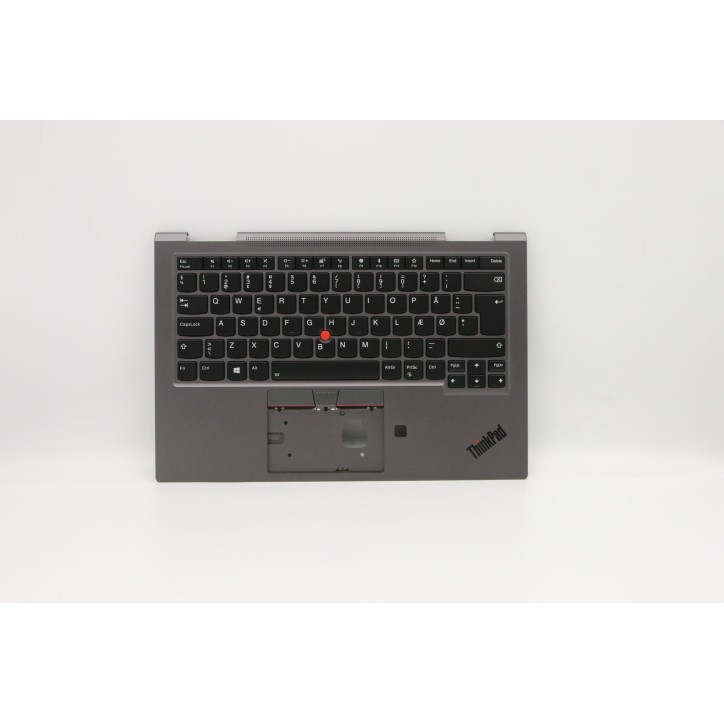 Lenovo 5M10V24844 Palmrest Top Case con tastiera, Danese, grigio ferro, WLAN, UK