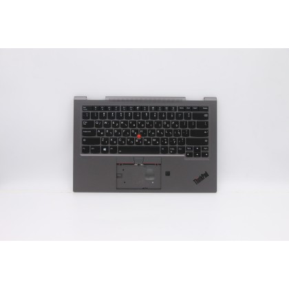 Lenovo 5M10V24852 Palmrest Top Case con tastiera, Israele (ebraico), Grigio ferro, WLAN