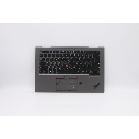 Lenovo 5M10V24852 Palmrest Top Case con tastiera, Israele (ebraico), Grigio ferro, WLAN