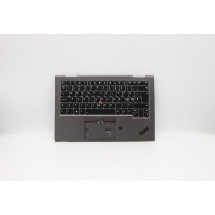 Lenovo 5M10V24861 Palmrest Top Case con tastiera, Europa del Nord, Grigio ferro, WLAN