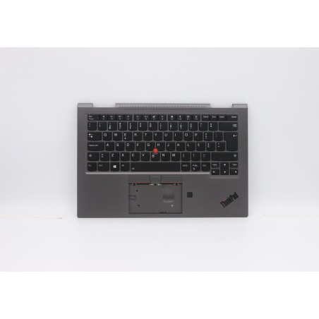 Lenovo 5M10V24862 Palmrest Top Case con tastiera, Portoghese, Grigio ferro, WLAN