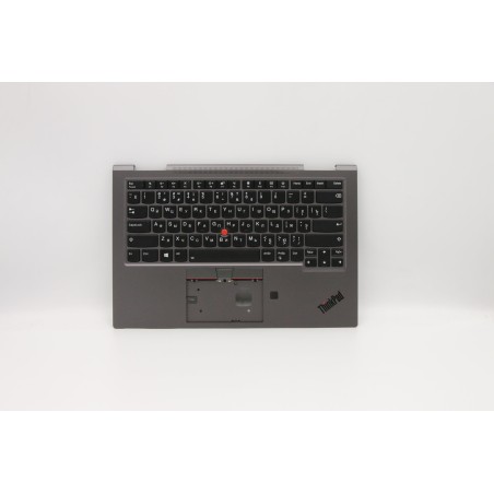 Lenovo 5M10V24863 Palmrest Top Case con tastiera, Russo, Grigio ferro, WLAN