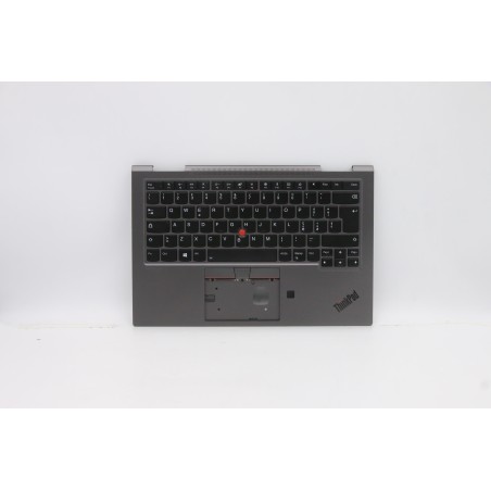 Lenovo 5M10V24892 Palmrest Top Case con tastiera, Italiano, Grigio ferro, WLAN