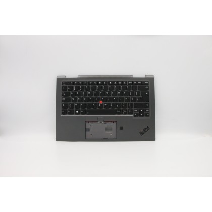 Lenovo 5M10V24911 Palmrest Top Case con tastiera, Belga, grigio ferro, WWAN, UK
