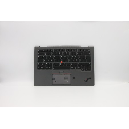 Lenovo 5M10V24911 Palmrest Top Case con tastiera, Belga, grigio ferro, WWAN, UK