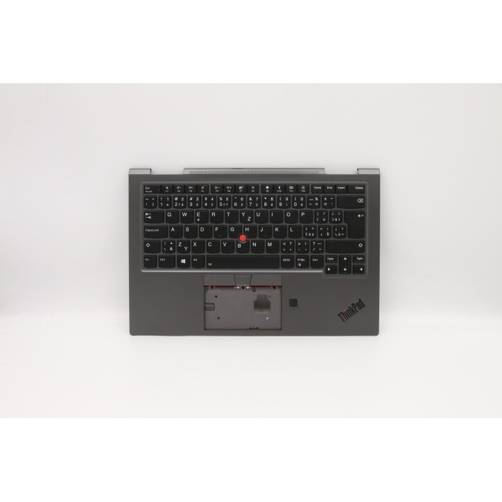 Lenovo 5M10V24915 Palmrest Top Case con tastiera, Ceco/Slovacco, grigio ferro, WWAN, UK