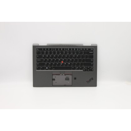 Lenovo 5M10V24917 Palmrest Top Case con tastiera, Inglese (Stati Uniti), Grigio ferro, WWAN