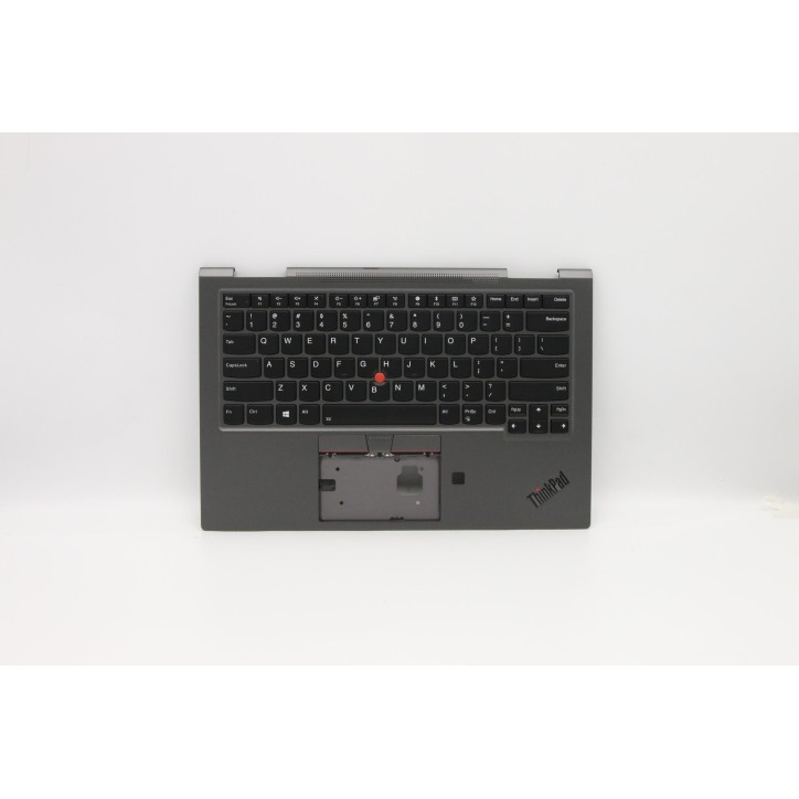 Lenovo 5M10V24917 Palmrest Top Case con tastiera, Inglese (Stati Uniti), Grigio ferro, WWAN