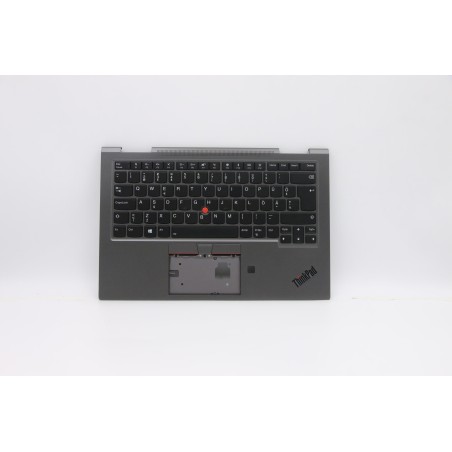 Lenovo 5M10V24918 Palmrest Top Case con tastiera, Estone, Grigio ferro, WWAN