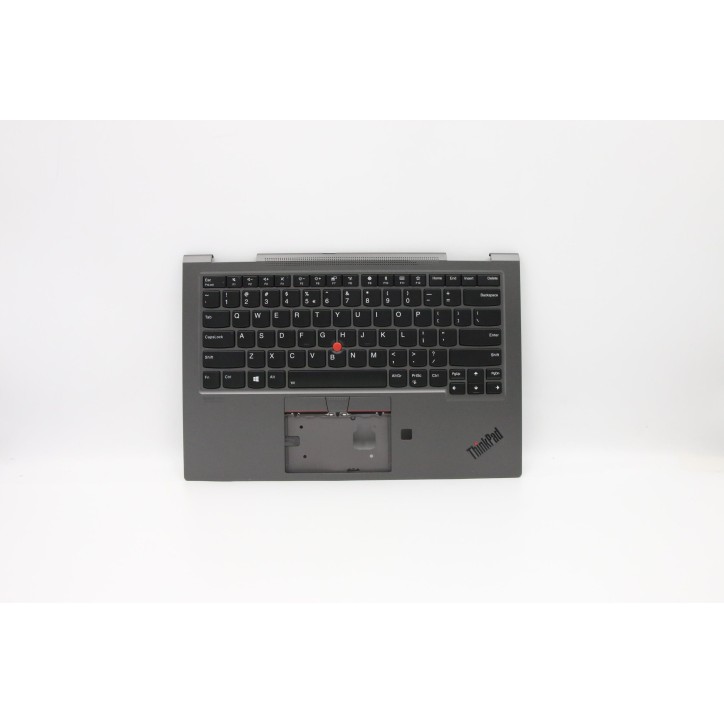 Lenovo 5M10V24919 Palmrest Top Case con tastiera, Inglese (Stati Uniti/Europa), Grigio ferro, WWAN