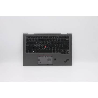 Lenovo 5M10V24923 Palmrest Top Case con tastiera, Greco, Grigio ferro, WWAN