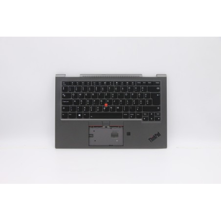 Lenovo 5M10V24925 Palmrest Top Case con tastiera, Ungherese, Grigio ferro, WWAN