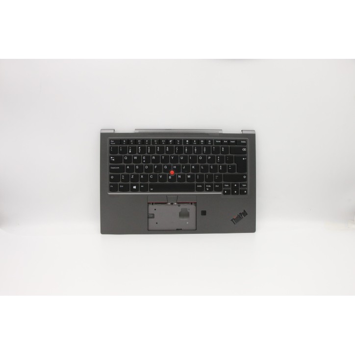 Lenovo 5M10V24934 Palmrest Top Case con tastiera, Portoghese, Grigio ferro, WWAN